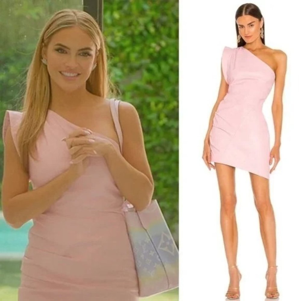Lamarque Pink One Shoulder Dress - Picture 12 of 12